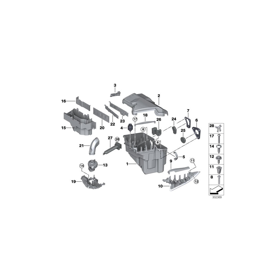 Genuine BMW 12907553969 F15 E70 F16 Bottom Part, E-Box (Inc. X5 3.5d, X6 40dX & X5 M)