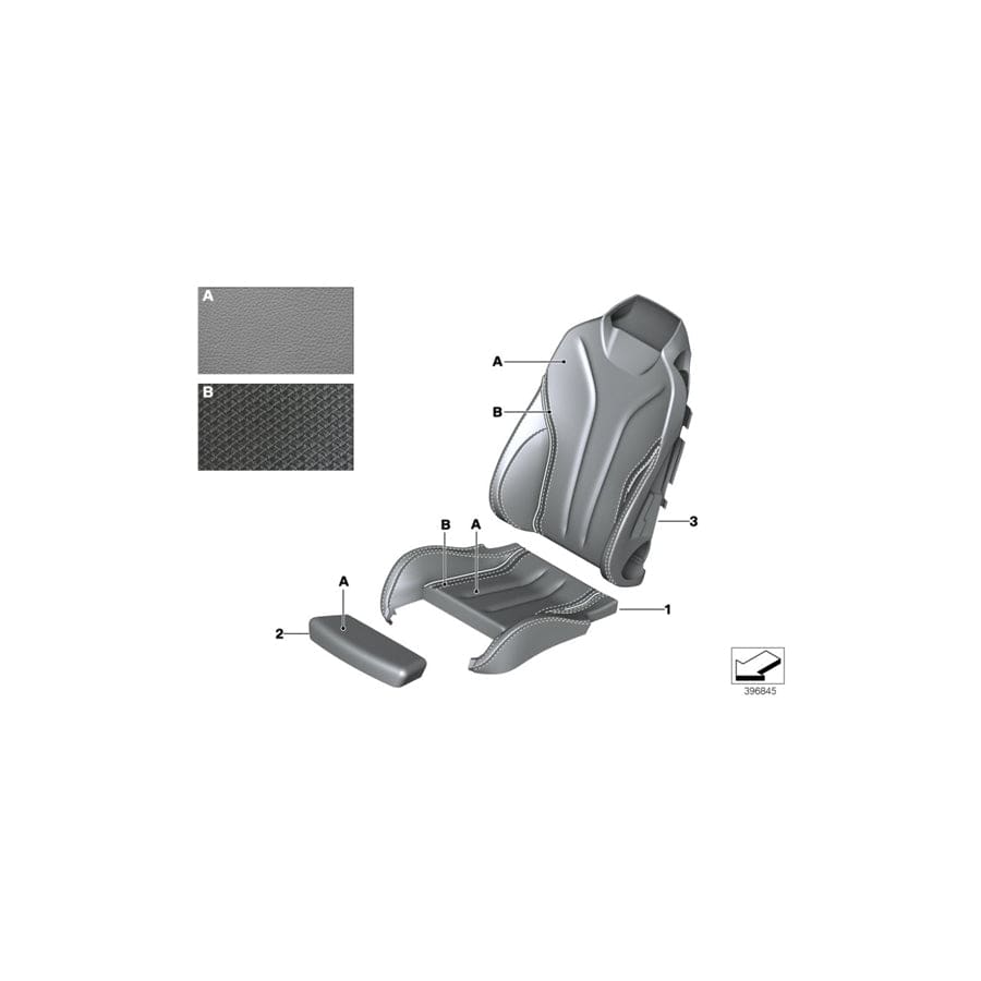 Genuine BMW 52107986377 F33 Cover Thigh Support INDIVIDUAL (Inc. 435iX, 430d & 440i)