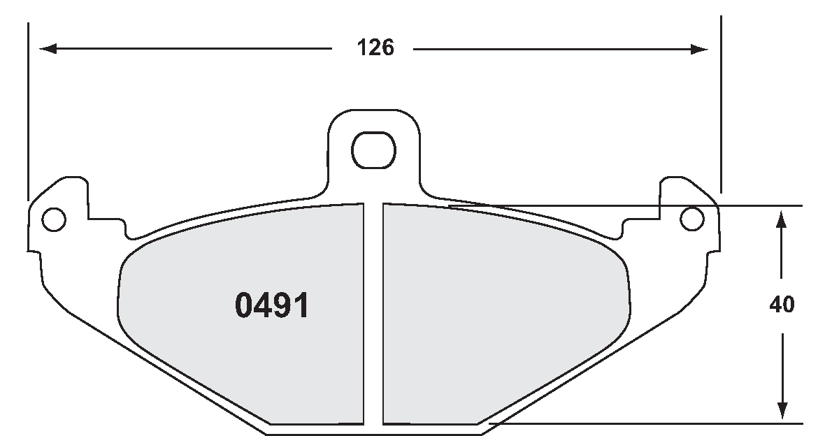PFC 0491.08.13.44 BRAKE PADS RACE 08 CMPD 13MM REAR DODGE VIPER 8.0 1992-02 (BREMBO)