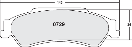 PFC 0729.22 BRAKE PADS Z-RATED CARBON METALLIC