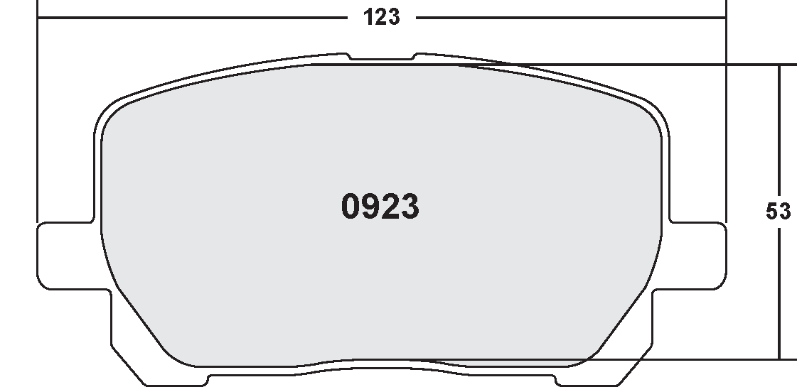 PFC 0923.22 FRONT BRAKE PADS TOYOTA MATRIX 03-08