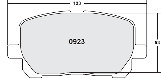 PFC 0923.22 FRONT BRAKE PADS TOYOTA MATRIX 03-08