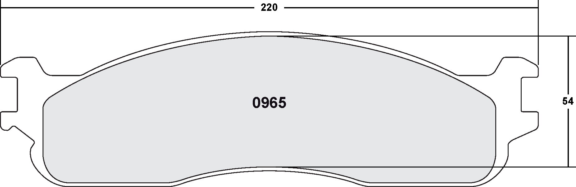 PFC 0965.10 FRONT BRAKE PADS DODGE RAM 1500 PICKUP 06-08