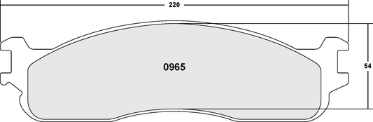 PFC 0965.10 FRONT BRAKE PADS DODGE RAM 1500 PICKUP 06-08