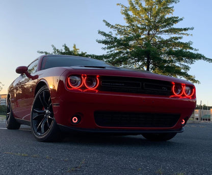 ORACLE Lighting Oracle 15-23 Dodge Challenger Dynamic Surface Mount Headlight Halo Kit -