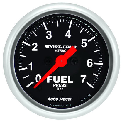 Autometer 2-1/16in 7BAR Digital Stepper Motor Sport-Comp Fuel Pressure Gauge