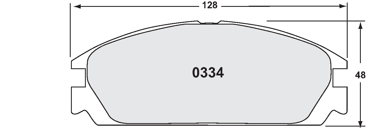 PFC 0334.90.15.04 BRAKE PADS RACE 90 CMPD 15MM