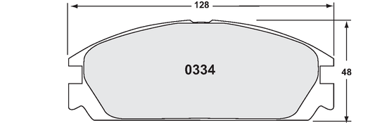 PFC 0334.90.15.04 BRAKE PADS RACE 90 CMPD 15MM