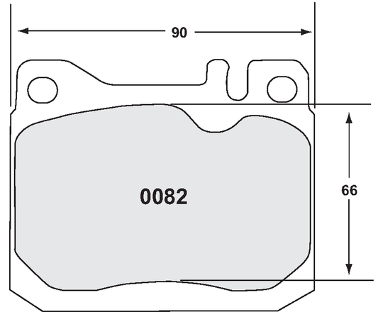 PFC 0082.22 BRAKE PADS Z-RATED CARBON METALLIC MACK FAW536D