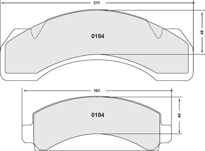 PFC 0184.22 BRAKE PADS Z-RATED CARBON METALLIC