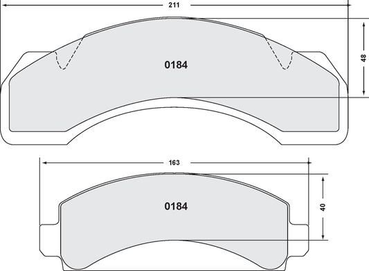 PFC 0184.22 BRAKE PADS Z-RATED CARBON METALLIC