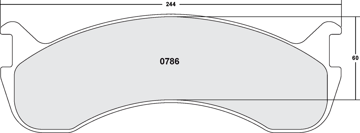 PFC 0786.12 BRAKE PADS Z-RATED CARBON METALLIC