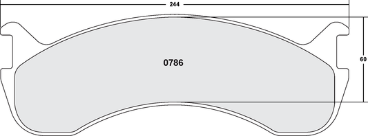 PFC 0786.12 BRAKE PADS Z-RATED CARBON METALLIC