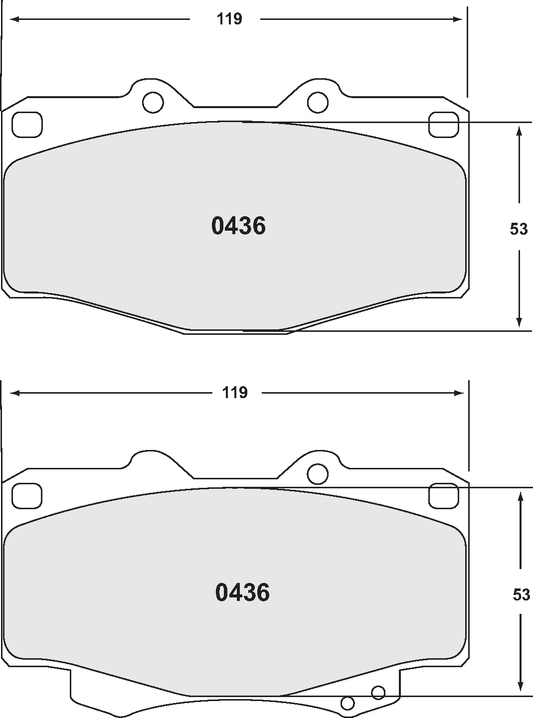 PFC 0436.22 BRAKE PADS Z-RATED CARBON METALLIC TOYOTA 4 RUNNER