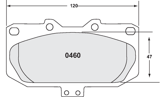 PFC 0460.93.14.04 BRAKE PADS RACE 93 CMPD 14MM REAR SUBARU IMPREZA WRX 1999-01 INCL GP.N