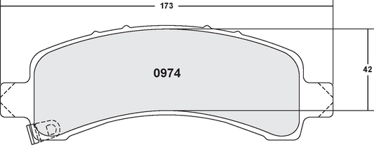 PFC 0974.12 BRAKE PADS Z-RATED ANTI CORROSION