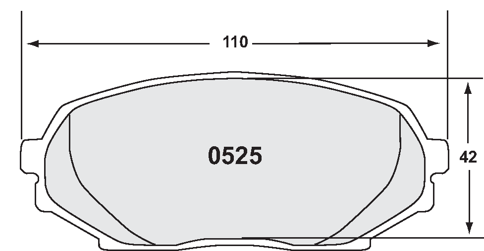 PFC 0525.08.14.44 BRAKE PADS RACE 08 CMPD 14MM