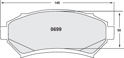 PFC 0699.22 BRAKE PADS Z-RATED CARBON METALLIC
