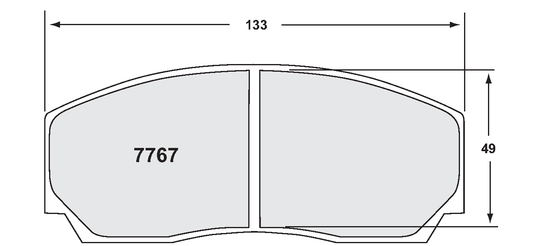 PFC 7767.01.21.44 FRONT BRAKE PADS 01 CMPD 21MM FOR D2 / K-SPORT 6-PISTON