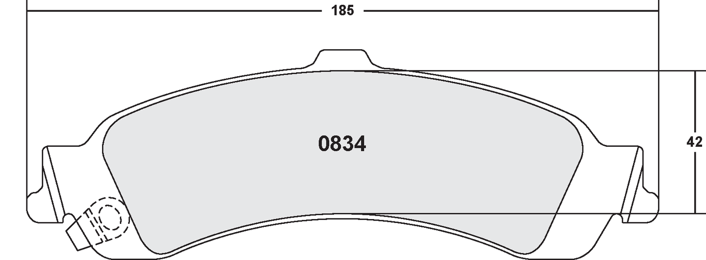 PFC 0834.22 REAR BRAKE PADS CHEVROLET SILVERADO 1500