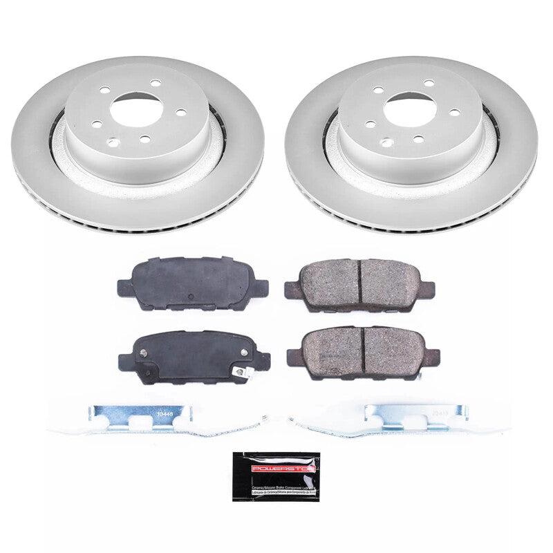 PowerStop Power Stop 14-15 Infiniti Q60 Rear Z17 Coated Brake Kit