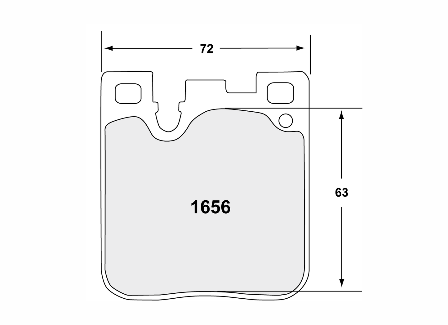 PFC 1656.11.16.44 REAR BRAKE PADS RACE 11 CMPD 16MM BMW M3/M4/M2 F80/F82/F83/F87