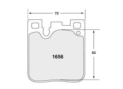 PFC 1656.11.16.44 REAR BRAKE PADS RACE 11 CMPD 16MM BMW M3/M4/M2 F80/F82/F83/F87