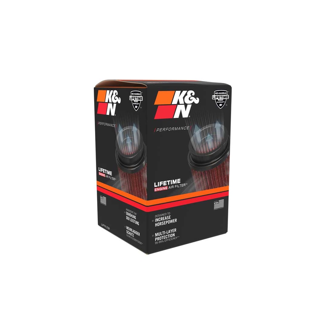 K&N RU-9410 High-Flow Original Universal Air Filter - 3"FLG, 4-1/2"B, 3-1/2"T, 4-3/8"H