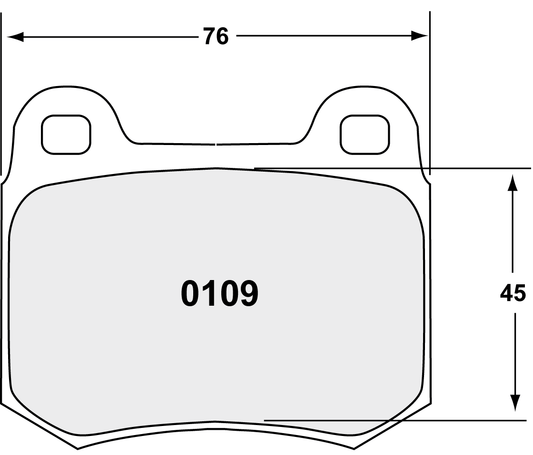 PFC 0109.10 REAR BRAKE PADS Z-RATED FOR SUBARU STI / MITSUBISHI EVO 5-9 / NISSAN 350Z