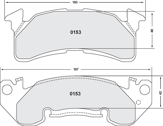 PFC 0153.22 BRAKE PADS Z-RATED CARBON METALLIC CHEVY C20