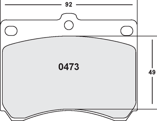 PFC 0473.20 BRAKE PADS Z-RATED CARBON METALLIC