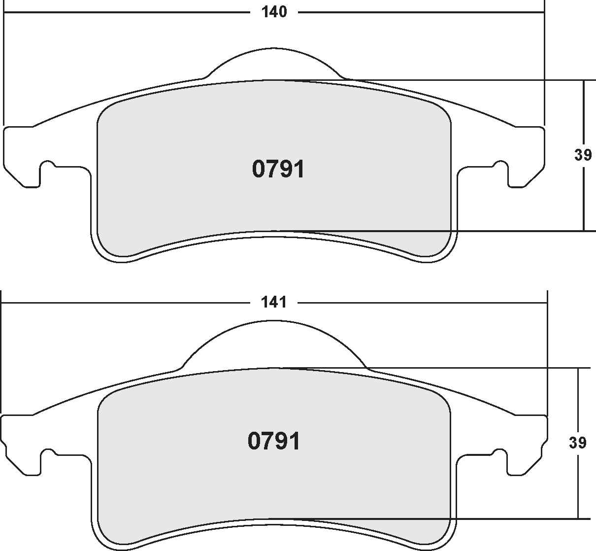 PFC 0791.22 BRAKE PADS Z-RATED JEEP GRAND CHEROKEE (WJ)