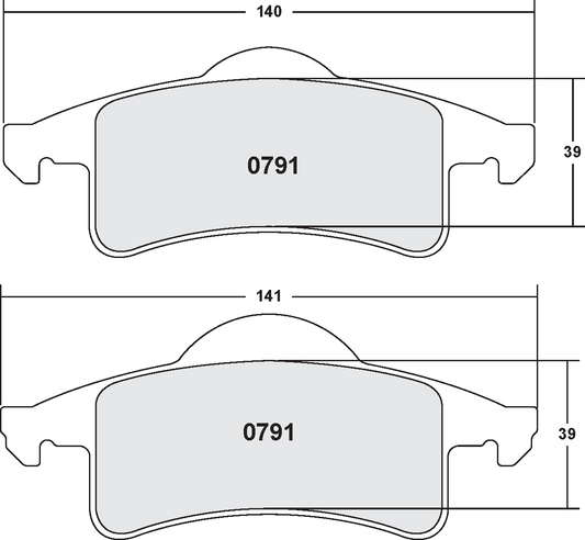 PFC 0791.22 BRAKE PADS Z-RATED JEEP GRAND CHEROKEE (WJ)
