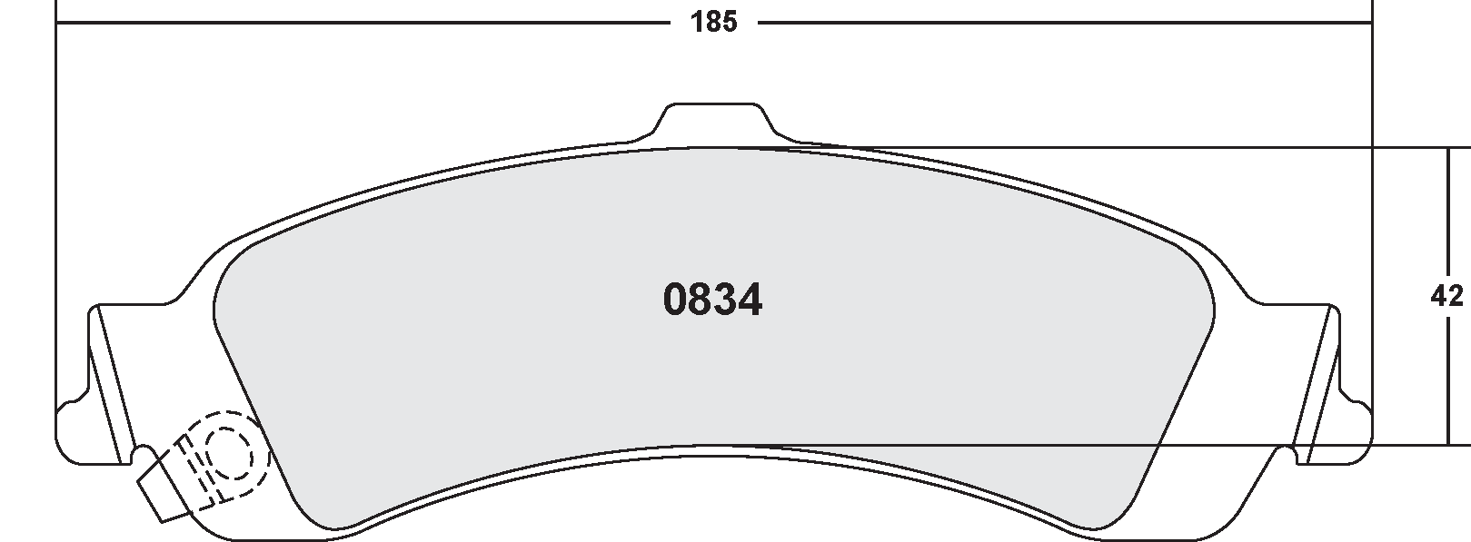 PFC 0834.20 REAR BRAKE PADS CHEVROLET SILVERADO 1500