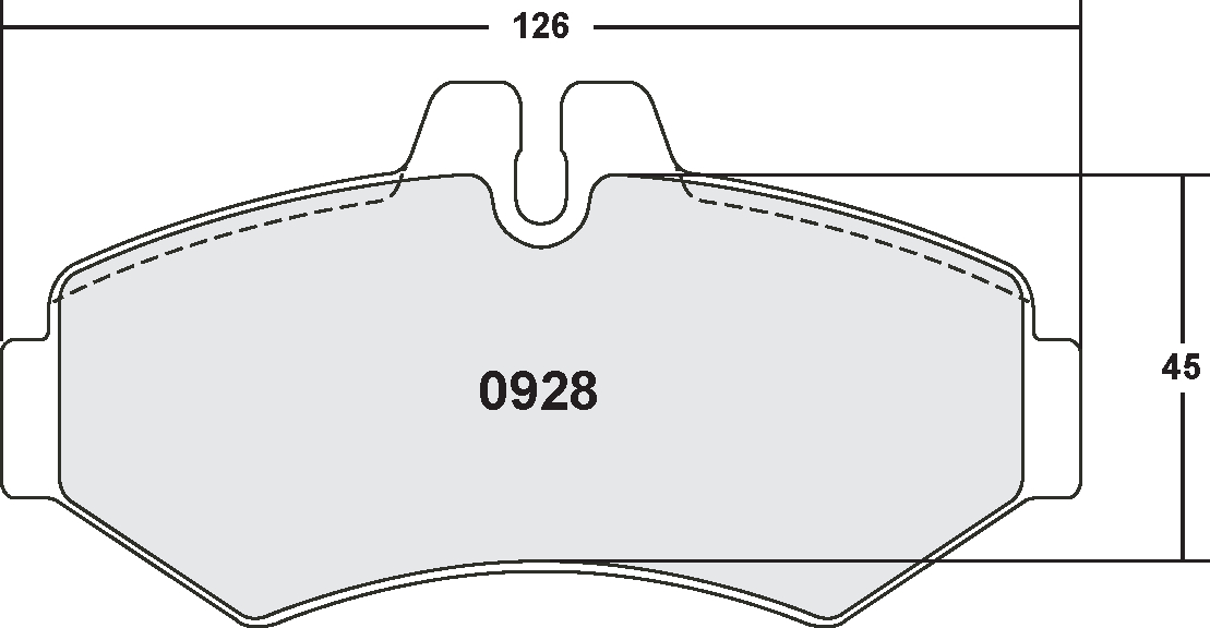 PFC 0928.10 BRAKE PADS Z-RATED MERCEDES-BENZ SPRINTER 200 & 300 SERIES