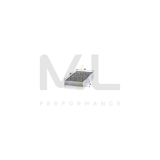 MANN-FILTER CUK 3621 Pollen filter Activated Carbon Filter
