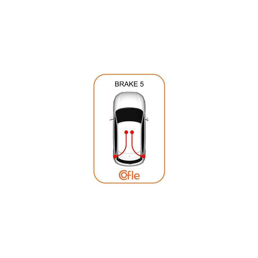 Cofle 92.1.Hy008 Hand Brake Cable for Hyundai I10