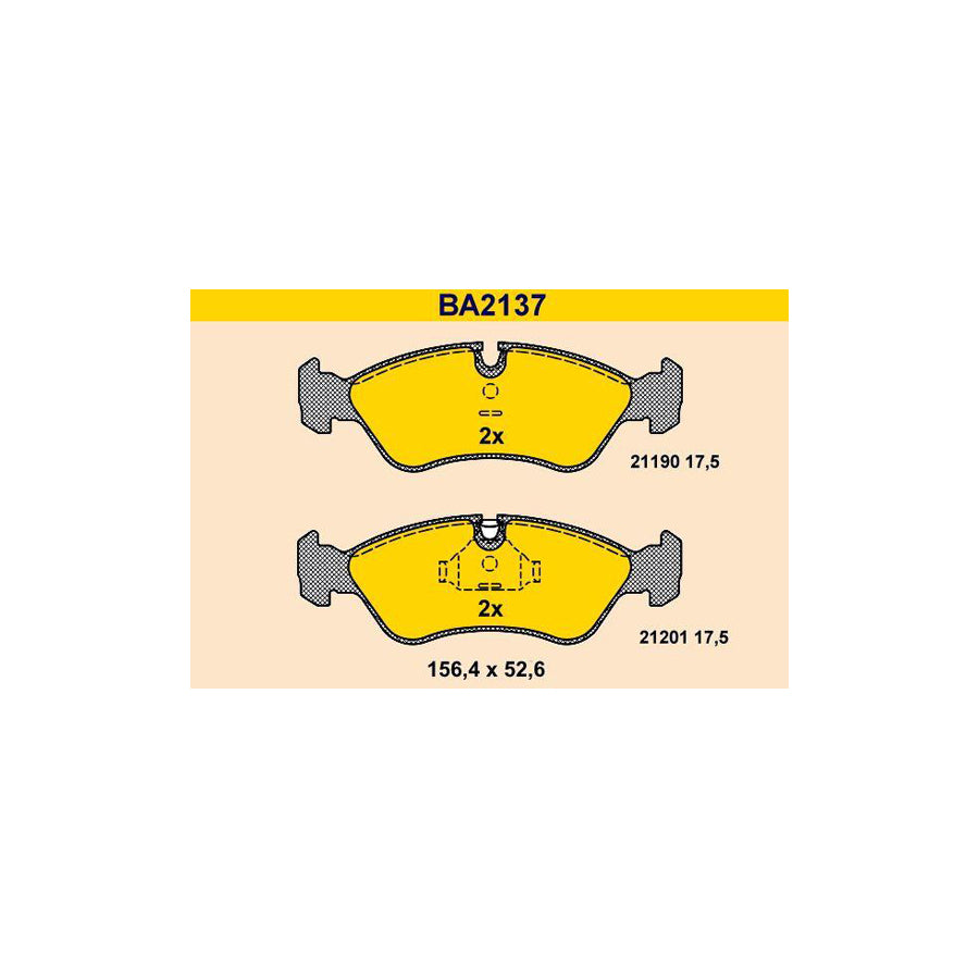 Barum Ba2137 Brake Pad Set