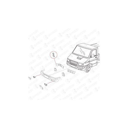 Covind 038/ 98 Mounting Bracket, Bumper for Iveco Daily
