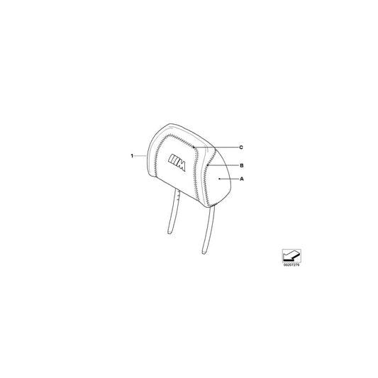 Genuine BMW 52107978096 E90 E92 Headrest Leather INDIVIDUAL (Inc. M3)