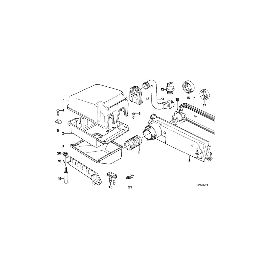 Genuine BMW 12901713433 E34 E31 E32 Intake Manifold Lower Part (Inc. 840Ci, 750iL & 750i)