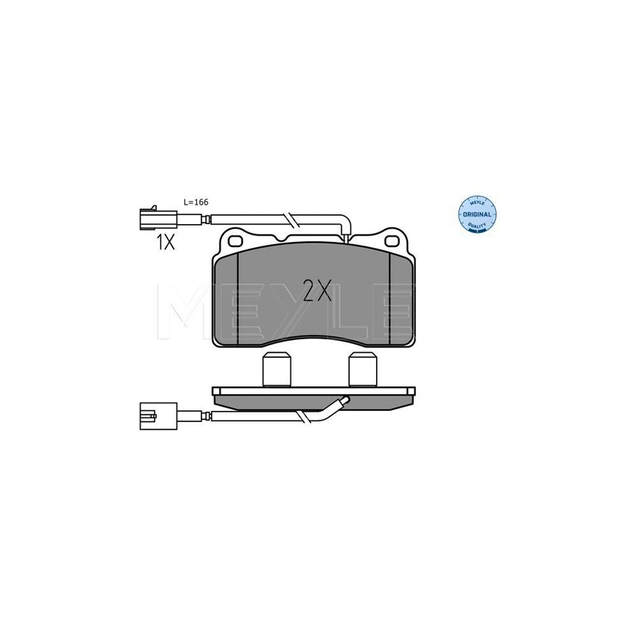 Meyle 025 237 5716 Brake Pad Set For Alfa Romeo Giulietta
