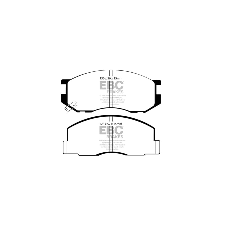 EBC PDKF2305 Toyota Town Ace Ultimax Front Brake Pad & Plain Disc Kit 2 | ML Performance UK Car Parts