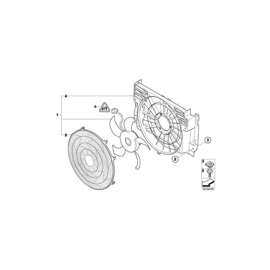 Genuine BMW 64546906107 E53 Protecting Grille (Inc. X5)