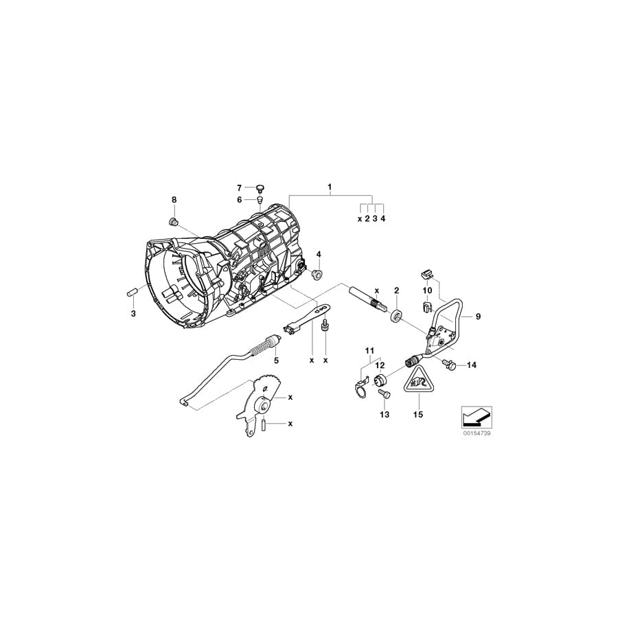 Genuine BMW 24101421795 E46 E31 E38 Cable Clamp (Inc. Z4 2.5i, Z4 3.0i & 528i)