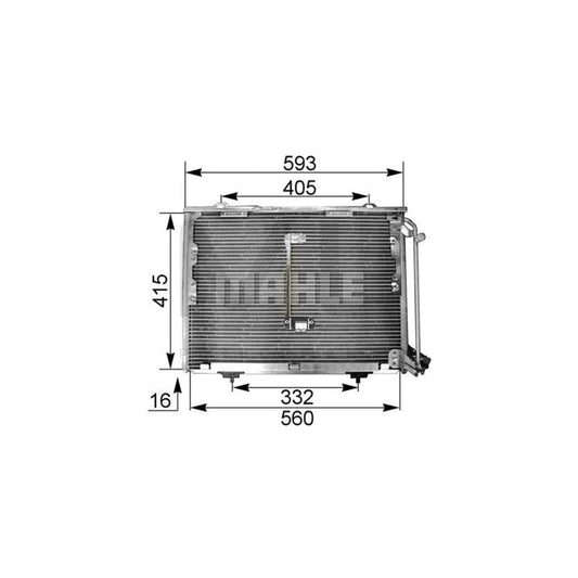 MAHLE ORIGINAL AC 168 000P Air conditioning condenser without dryer | ML Performance Car Parts