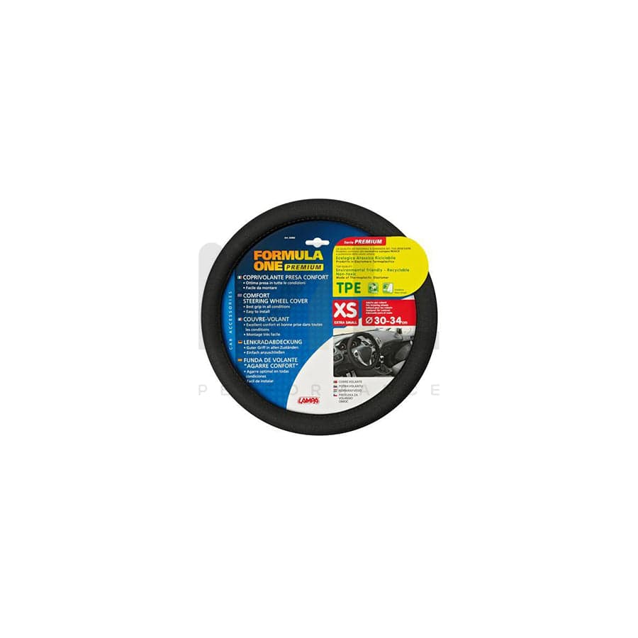LAMPA Formula One 32983 Steering wheel cover Ø: 30-34cm, TPE (thermoplastic elastomer)