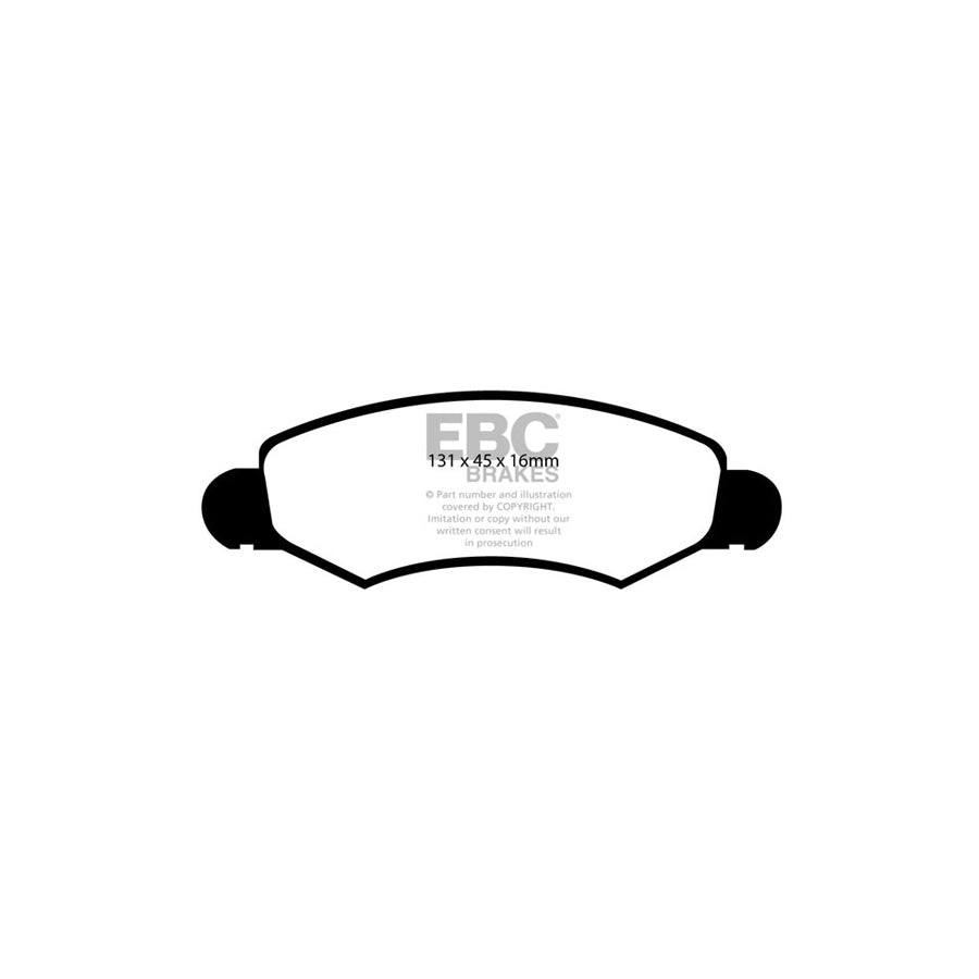 EBC DP1598 Subaru Suzuki Ultimax Front Brake Pads (Inc. Justy G3X, Ignis, Wagon-R) 2 | ML Performance UK Car Parts