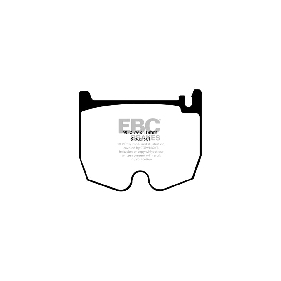 EBC PD04KF472 Mercedes-Benz W220 Bluestuff Front Brake Pad & Plain Disc Kit - Brembo Caliper 2 | ML Performance UK Car Parts