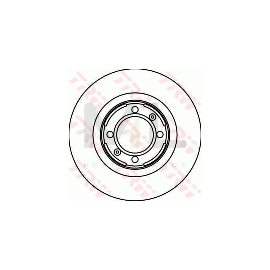 TRW DF1714 Brake Disc Solid  - 1 piece